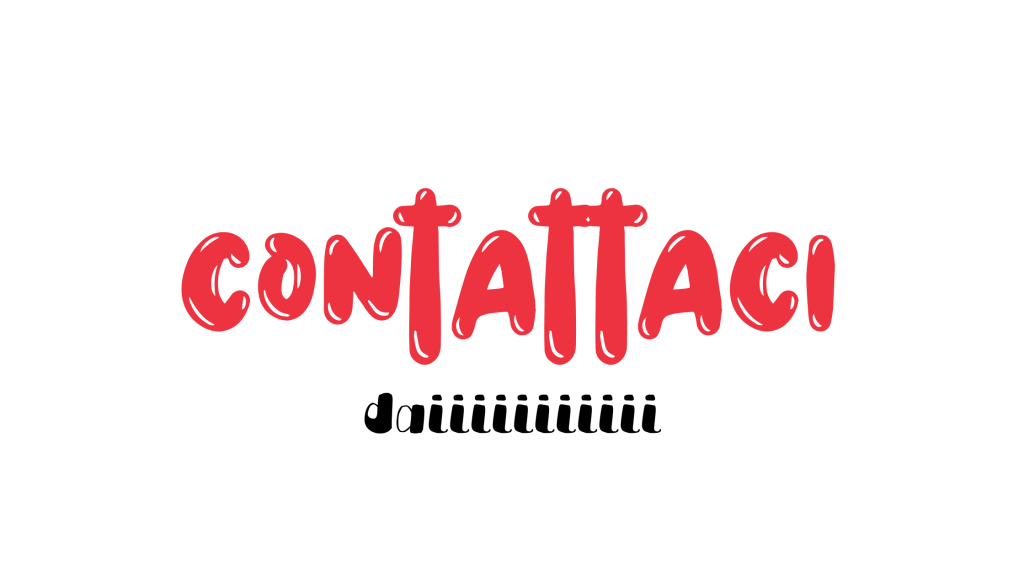Tipi di font: il potere nascosto dei caratteri tipografici 10 frase "contattaci daiiiii" scritta in due font differenti