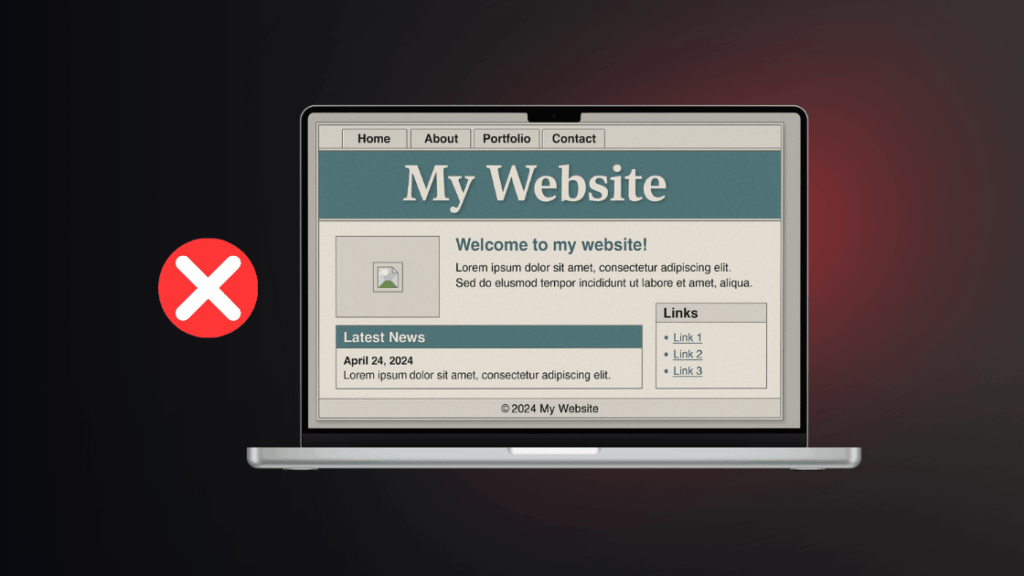 Restyling sito web: quando è il momento di farlo? 2 la homepage di un sito web con grafica visibilmente datata