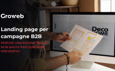 Landing page per campagne B2B: perché una pagina “bella” non basta per generare preventivi